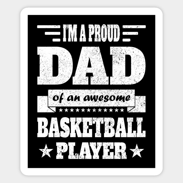 Basketball dad Magnet by RockyDesigns